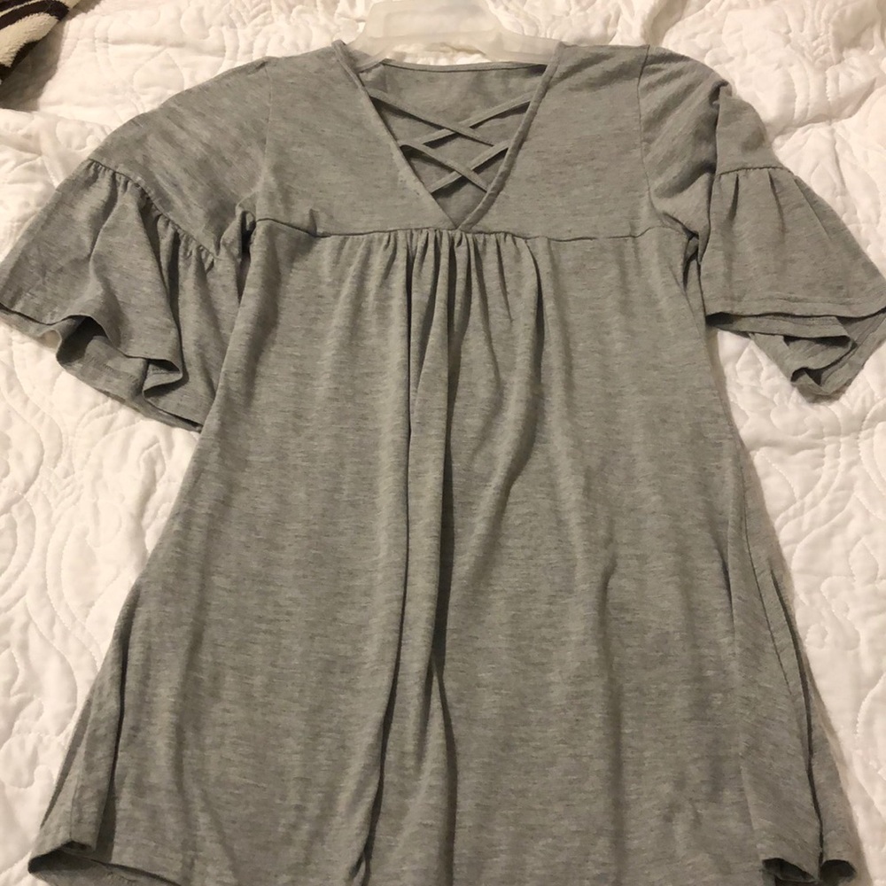 Grey boutique top